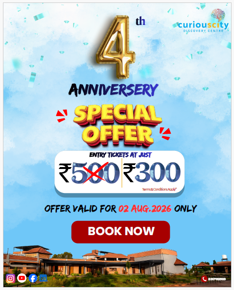 4th Anniversary Special Offer - Entry tickets at just ₹300, valid 02 Aug 2026 only