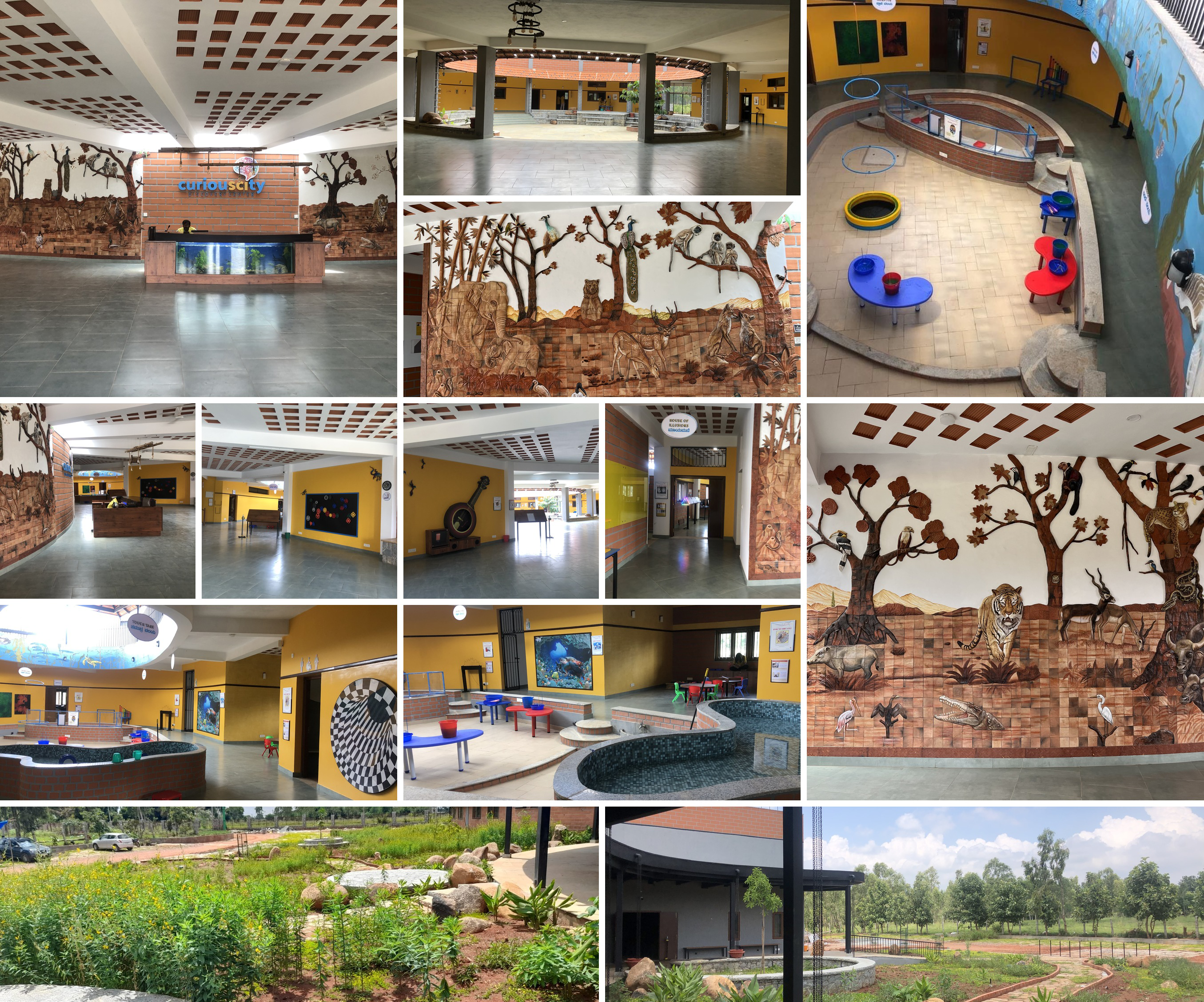 Kids exploring hands-on exhibits at Curiouscity science museum, Bangalore